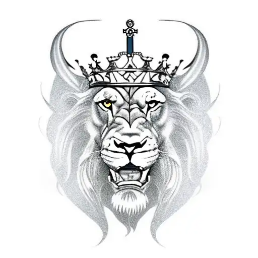 Viking Lion With King Irish Crown