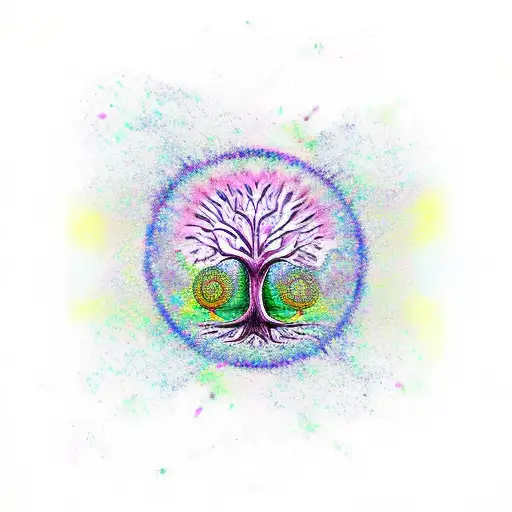 Tree Of Life With Chakra