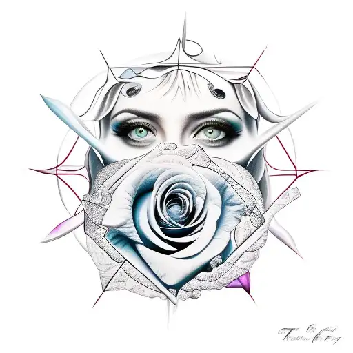 Rose And Third Eye And Women