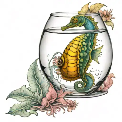 Seahorse In A Fish Bowl