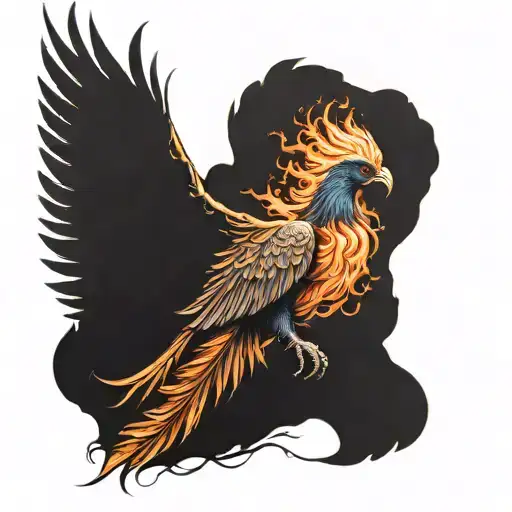 Phoenix Rising From The Ashes