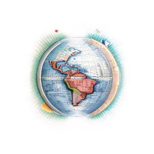 Globe Terrestre A Gauche Aspirer Par Un Trou Noir A Droite Qui Contient Des Etoiles