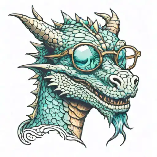 Dragon With Glasses
