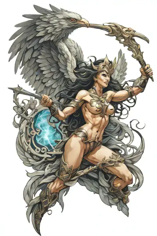 Nude Valkyrie Woman
