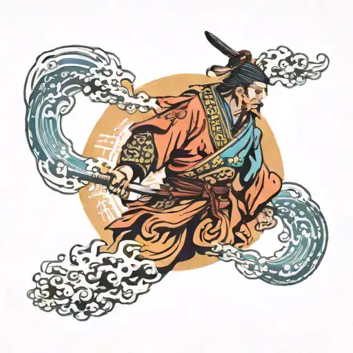 Sleeve Tattoo Japanese Samurai