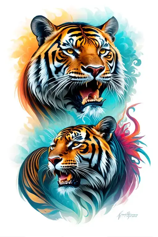 Tiger And Panther And Dragons