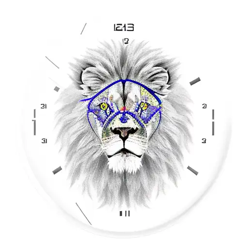 Real Lion And Birth Clock