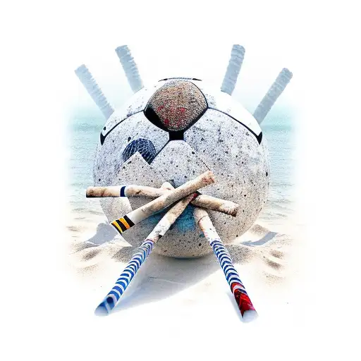 At The Beach Doing Sport Listening To Music And Smoking Big