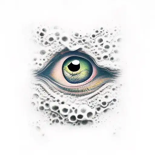 A Dragon Made From A Lot Eyes