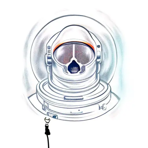 Astronaut Helmet With Some Doom Demons