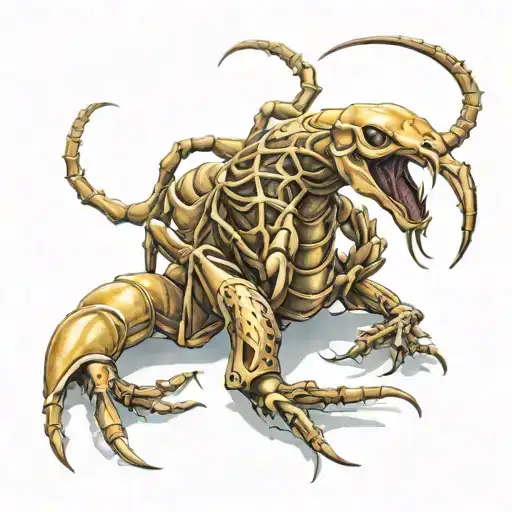 Blonde Woman As Scorpion