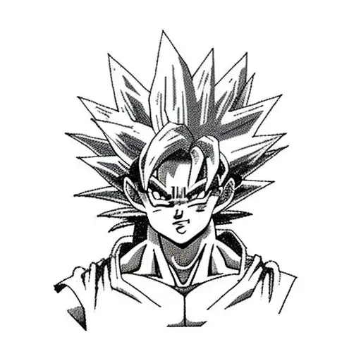 Goku Powering Up In Red Form With A Big Black Sword In His Hands