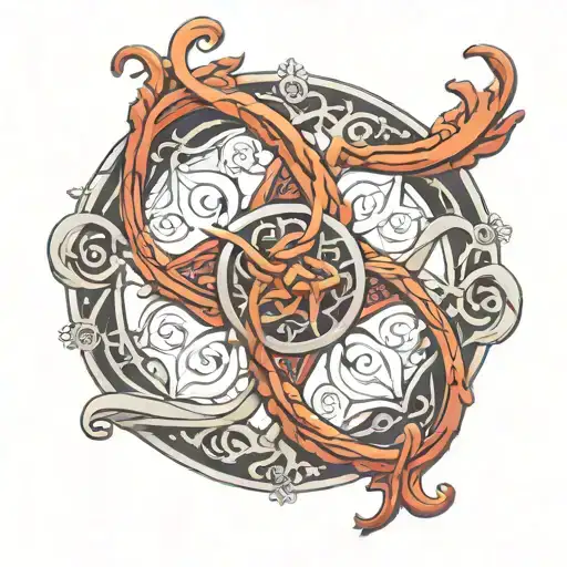 Karma Symbol Intertwined