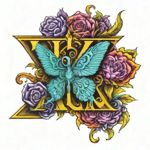 The Letters Kfsp With A Psychedelic Look