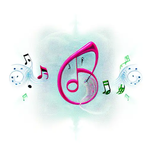 Music Note With Emerald