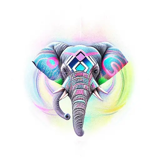 Infinity Symbol With Elephant