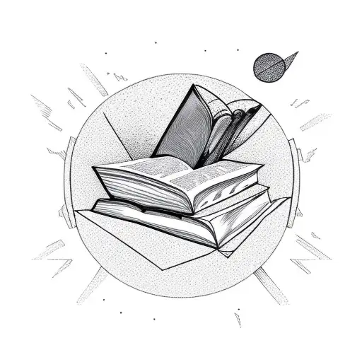 A Sunrise Over A Mountain Range With A Book Opened To A New Chapter In The Foreground