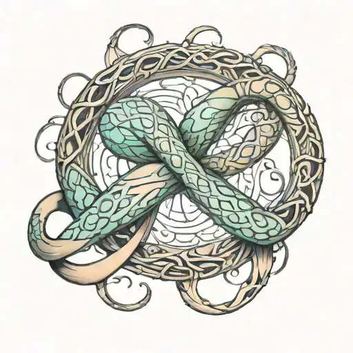 Cancer Infinity Symbol Intertwined