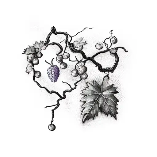 Grape Vine With Biblical Scripture