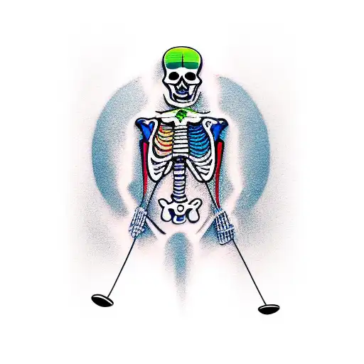 Skeleton Skiing