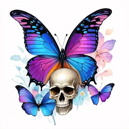 Butterfly With Skull