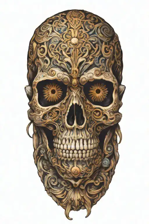 Skull Wearing A Mask