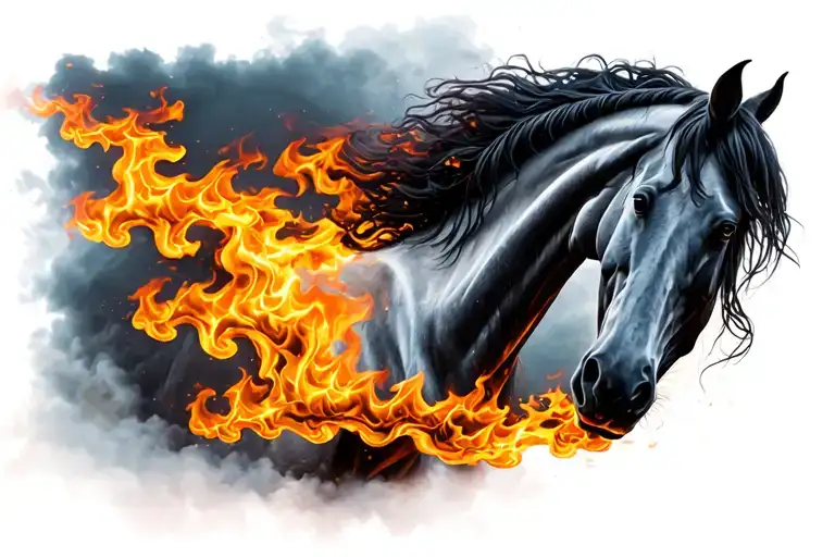 Horse On Fire