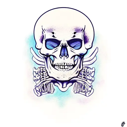 Skeleton Chilling In Universe