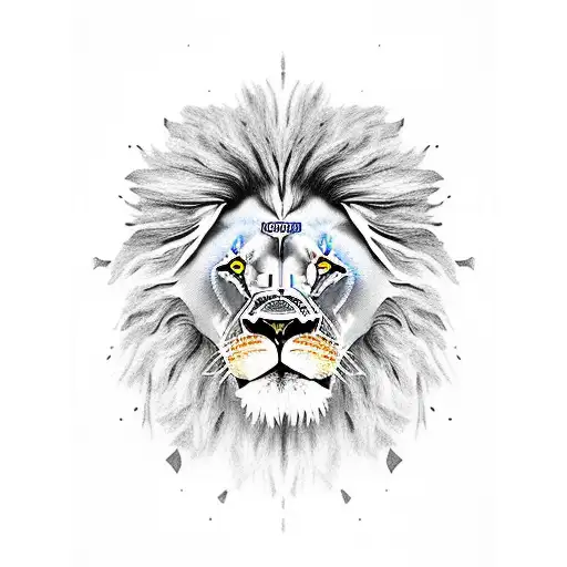 Lion With Hidden Details