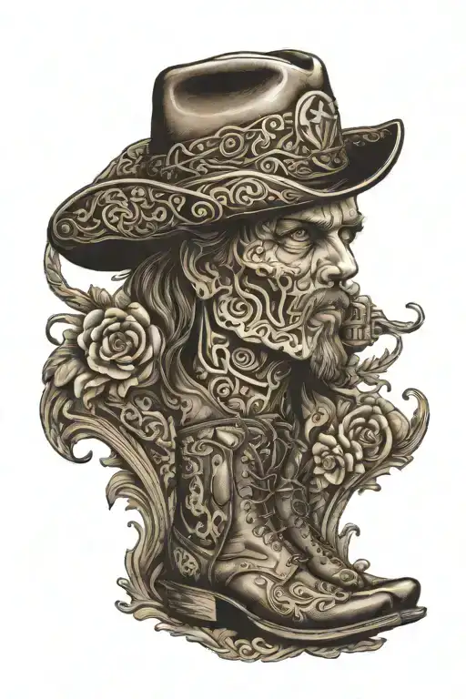 Tooled Leather With Western