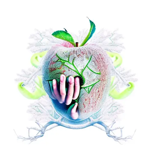 Garden Of Eden Tree Apple Snake Hand