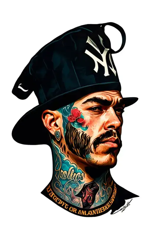 Gangster Head With Ny