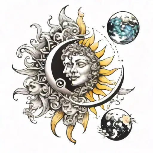 Sun And Moon Surrounded