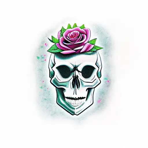 Skull And Roses Virgo