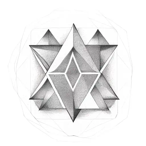 Symbol Of The Four Natural Elements And Within The Triangle The Natural Shape Of Each Element