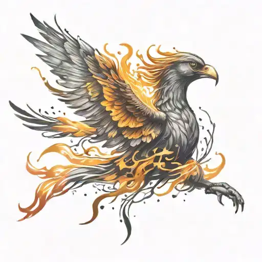 Phoenix Girl Taking Off From A Spark