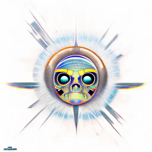 All Seeing Eye Cyber Punk Skull Moon Egyptian