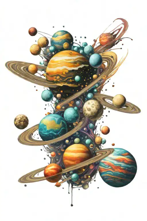 Galaxy Filled With Planets