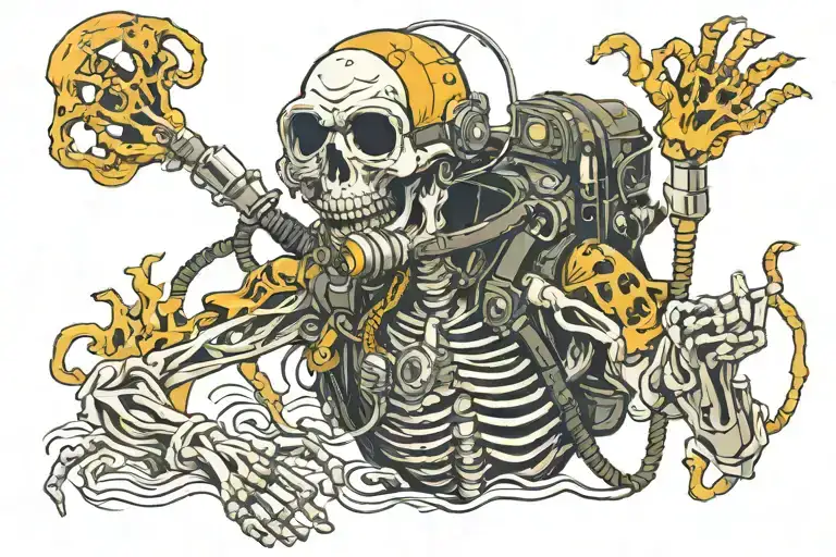Skeleton Scuba Diver