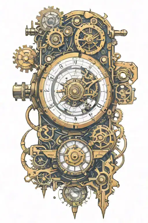 Biomechanics Microcircuits Space Steampunk Weapons Beautiful Magic Seal