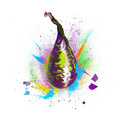 Abstract Aubergine