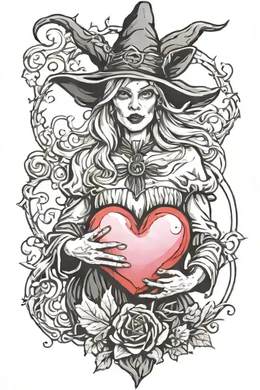 Witch Holding A Heart