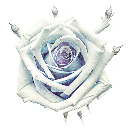 5 Roses With Hand Skeleton
