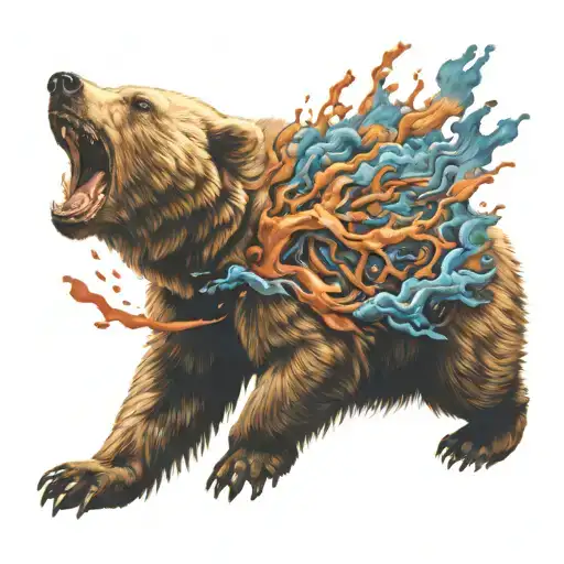 Bear With His Brains Exploding