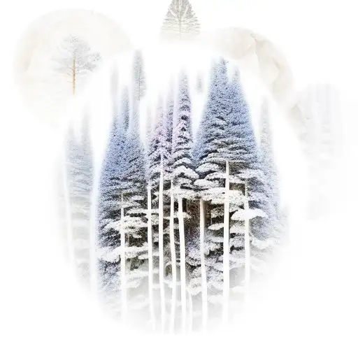 Forest With Huge Pines