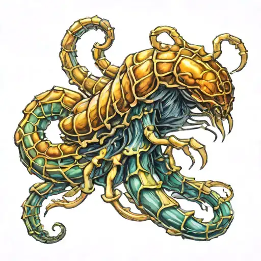 Scorpion Meduse Head