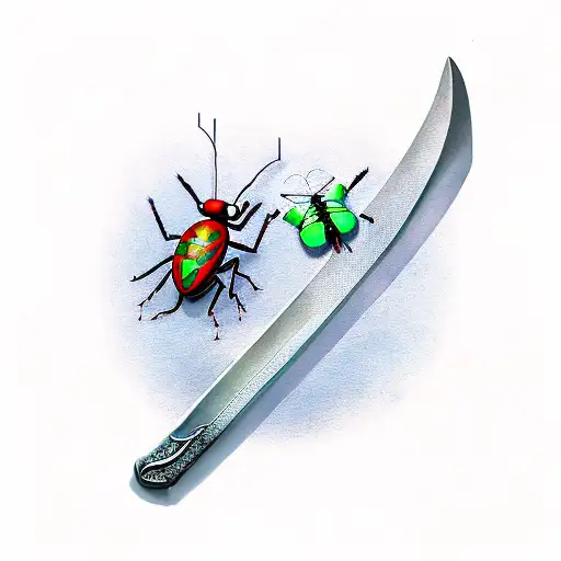 Sword With A Bug At The Top