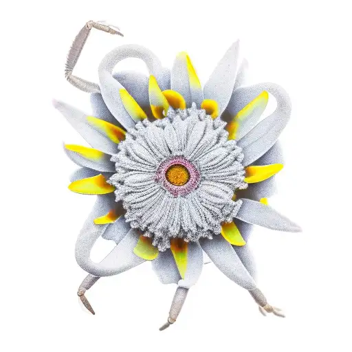 Scorpion With Daisy Flower