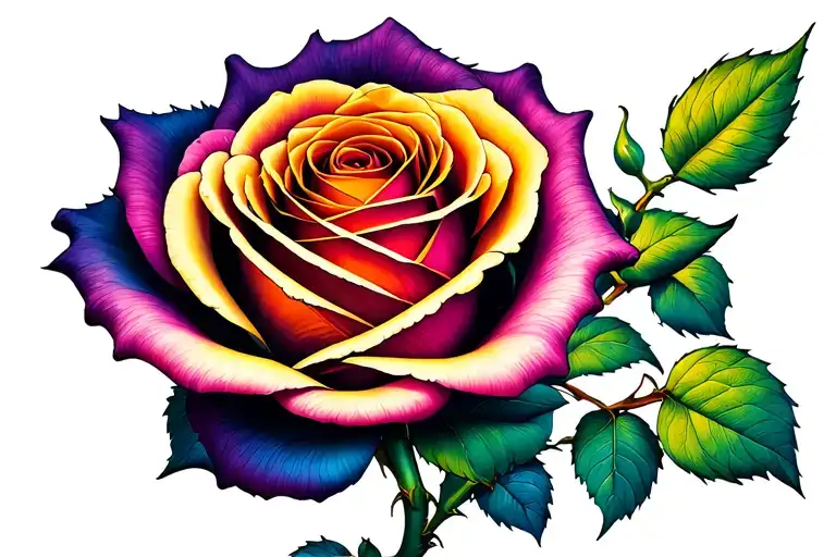 Rose With Intricate Details