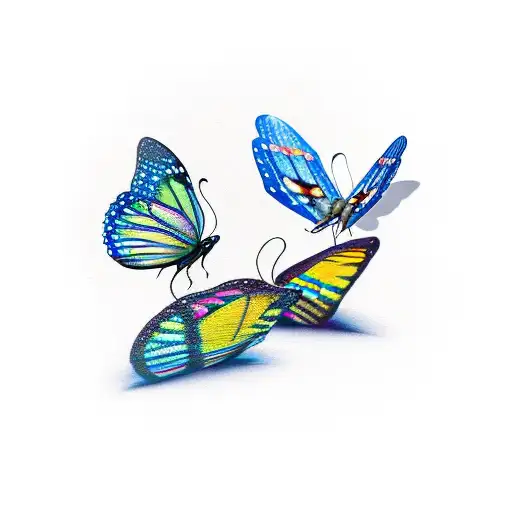 Three Little Butterflies